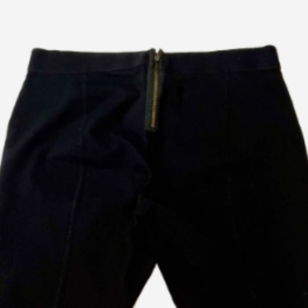 Vintage J.Crew Women’s Pixie Pant Black 8R Zip Back Ponte Skinny Ankle Pants - Picture 7 of 7